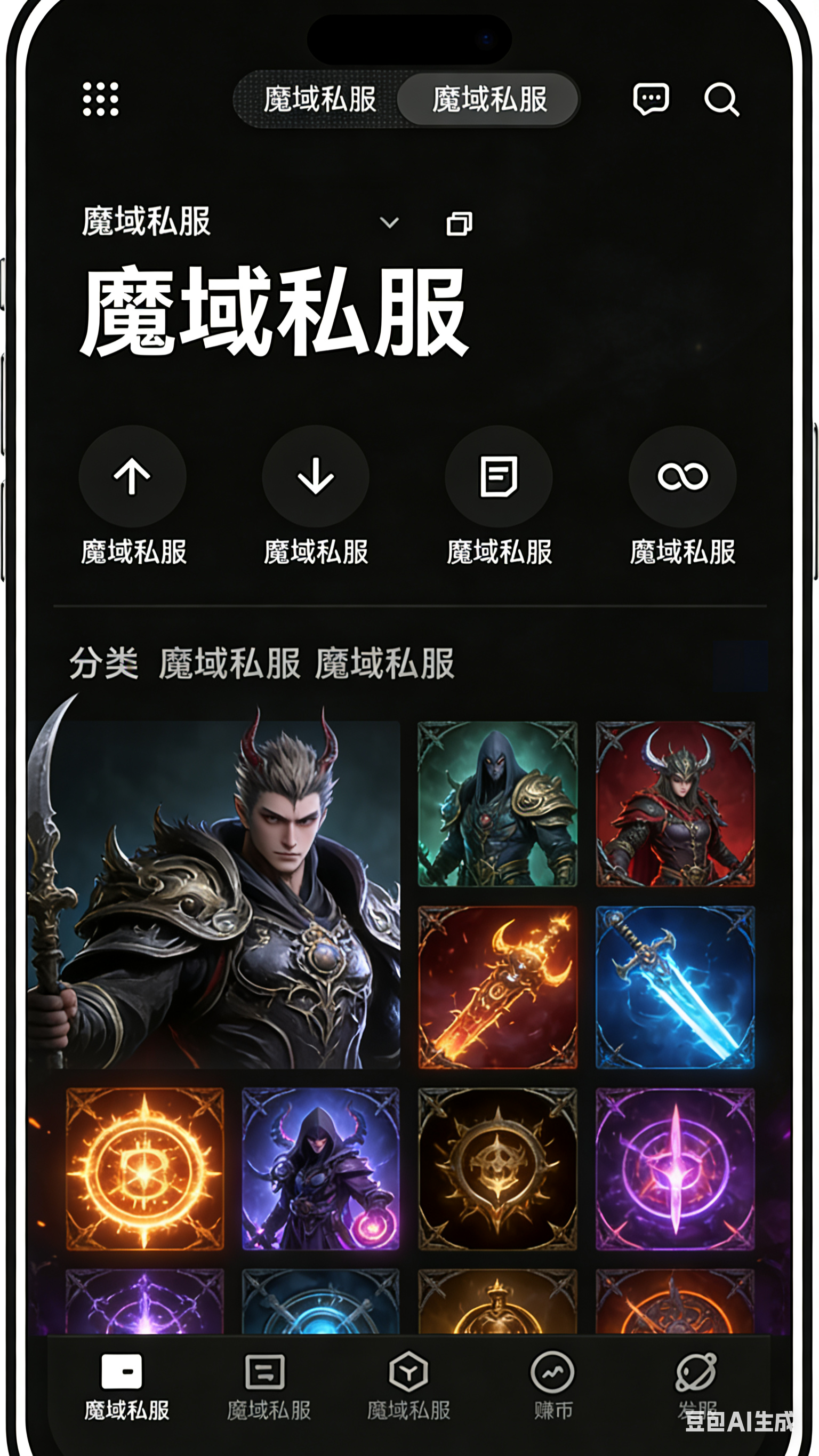 魔域私服商城道具展示